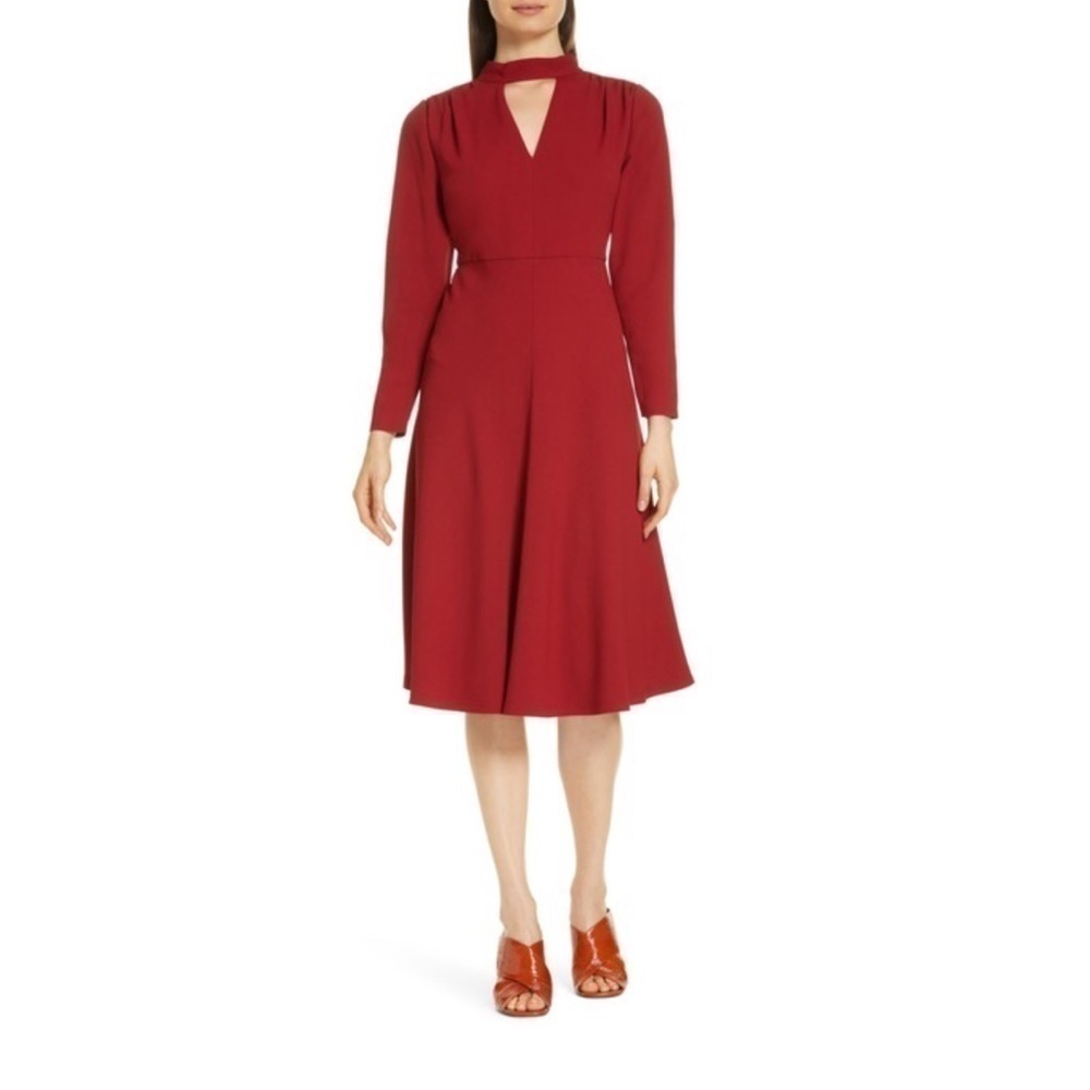 Lewit Orange Long Sleeve Dress